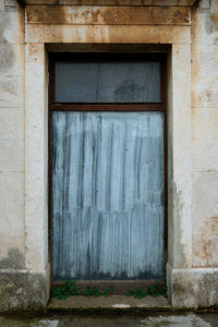 Europe, Mediterranean, Adriatic, Croatia, Hvar, Stari Grad, old house facade, window Europe, Mediterranean, Adriatic, Croatia, Hvar, Stari Grad, old house facade, window